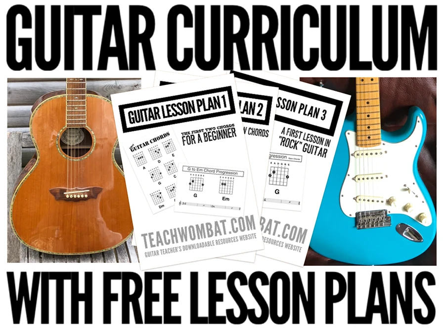 electric and acoustic guitar teaching curriculum
