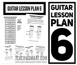 teaching bar chords and power chords on guitar