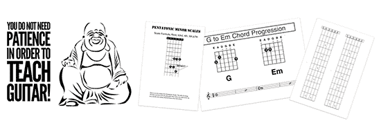 Teaching guitar does not require patience