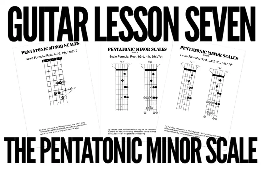 teaching guitar with the minor pentatonic scale